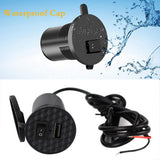 New 12-24V Universal USB Charger Motorcycle Power Adapter Socket Usb Charger Waterproof Auto Charger Adapter For Mobilephone GPS